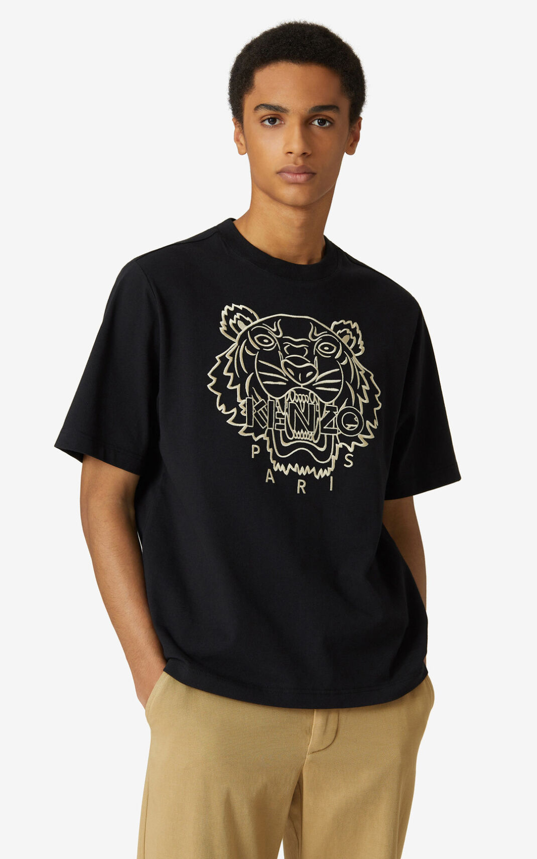 Camisetas Kenzo Tiger loose fitting Hombre Negras - SKU.1905360